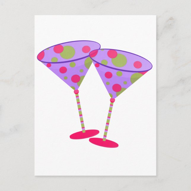 Cosmopolitan Martini Party Time ! Postcard (Front)