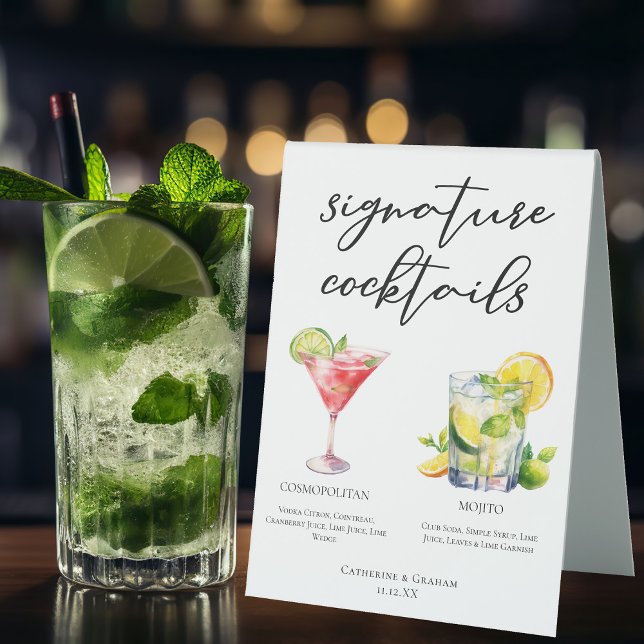 Cosmopolitan Mojito Signature Cocktails Menu (Creator Uploaded)
