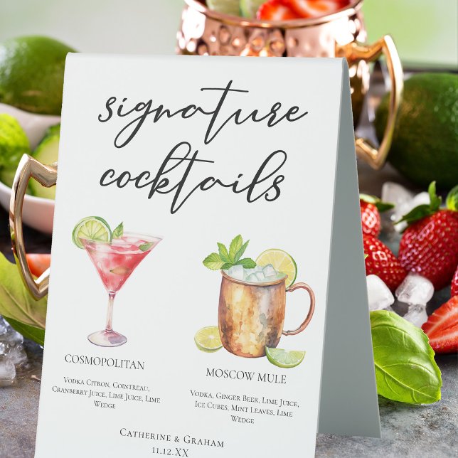 Cosmopolitan Moscow Mule Signature Cocktails Menu (Creator Uploaded)