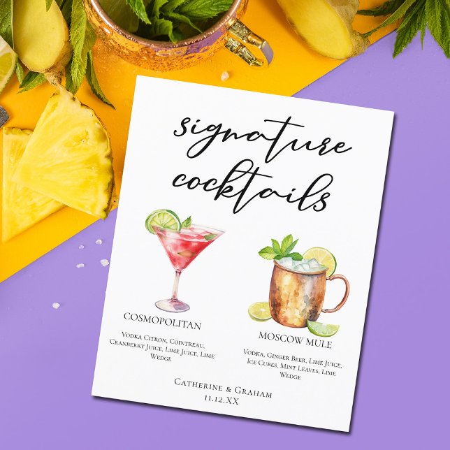Cosmopolitan Moscow Mule Signature Cocktails Menu (Creator Uploaded)