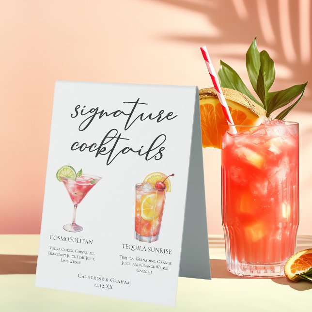 Cosmopolitan Tequila Sunrise Cocktails Menu (Creator Uploaded)