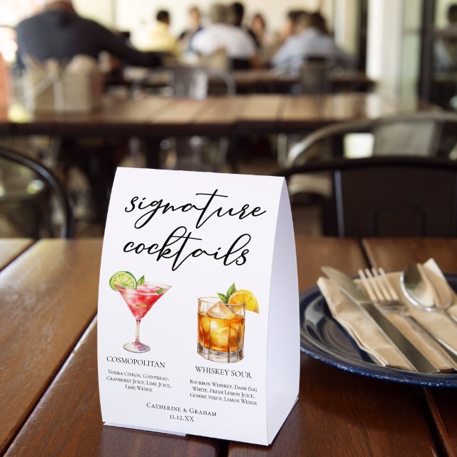 Cosmopolitan Whiskey Sour Signature Cocktails Menu (Insitu(Restaurant))