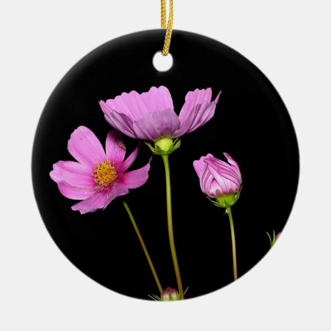 Cosmos at Night Ceramic Ornament (Front)