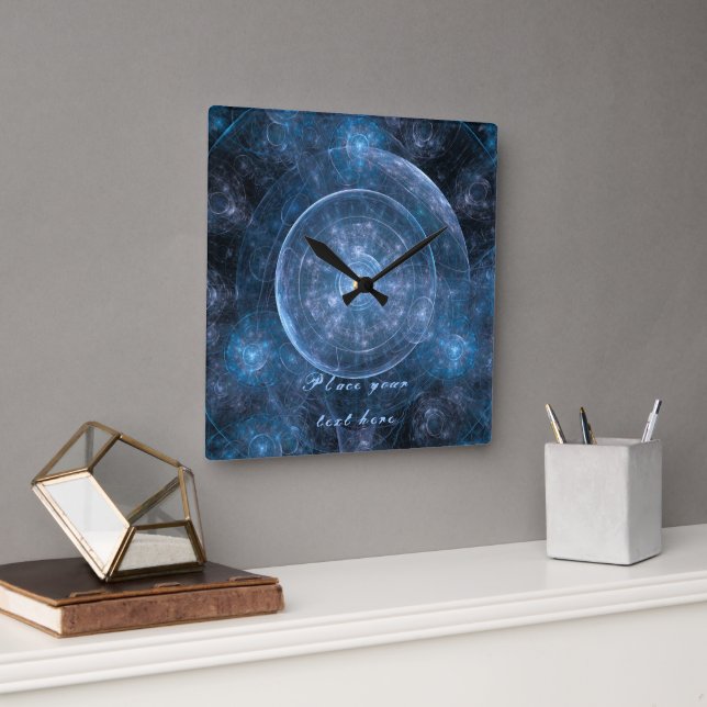 Cosmos Background 001 Square Wall Clock (Office)