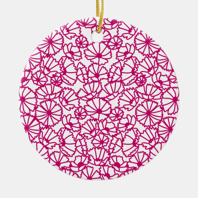 COSMOS BACKGROUND CERAMIC ORNAMENT (Front)