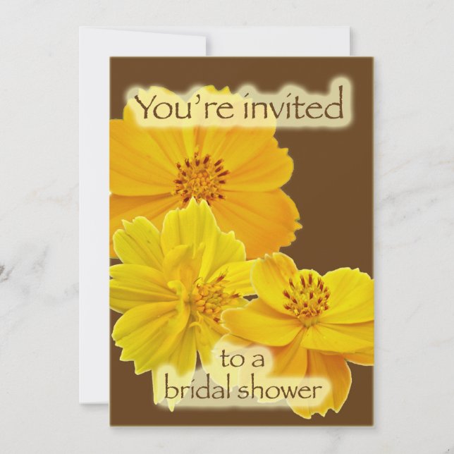 Cosmos Bridal Shower Invitation (Front)