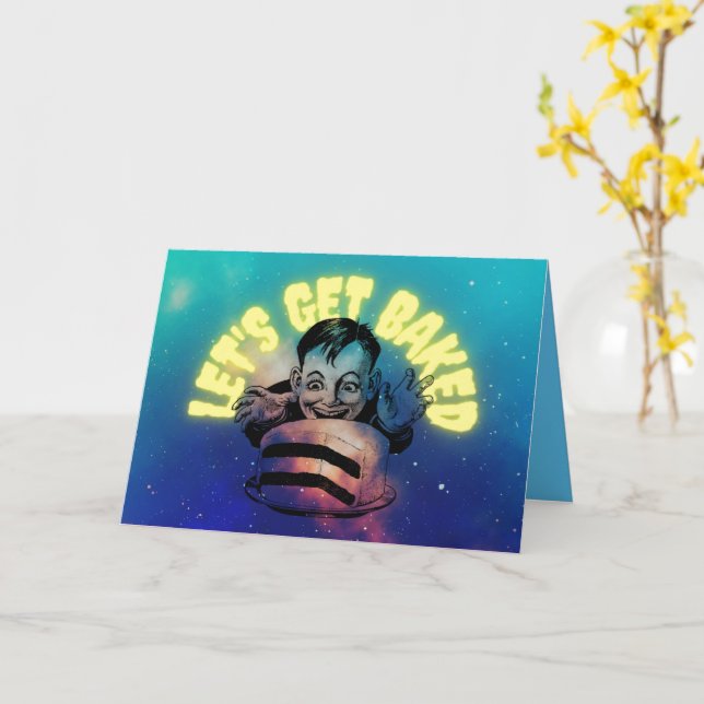 Cosmos Card for Stoners (Yellow Flower)