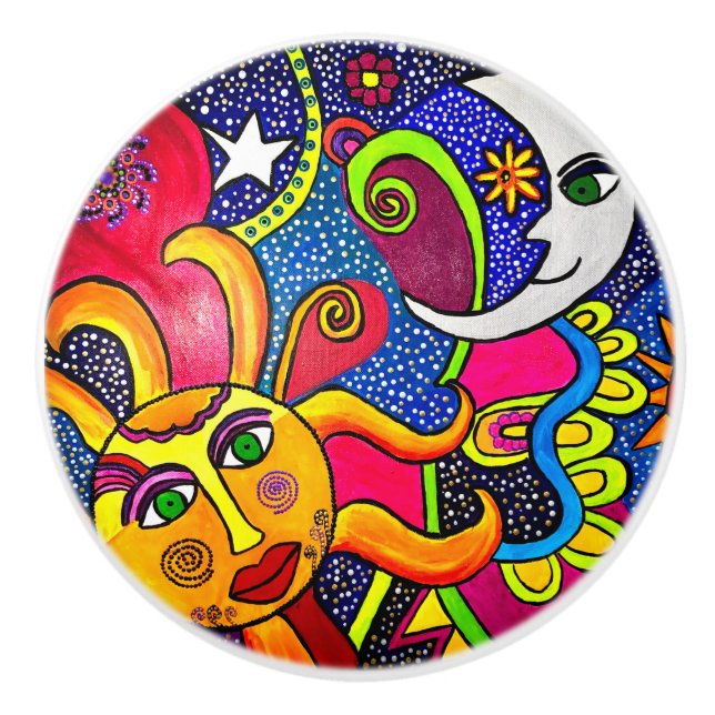 Cosmos Ceramic Knob (Front)