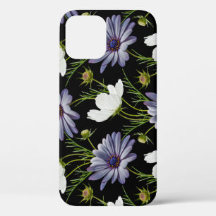 Cosmos Daisy Floral Seamless Collage iPhone 12 Case