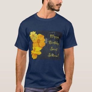 Cosmos Floral Birthday Sweet Sixteen T-Shirt