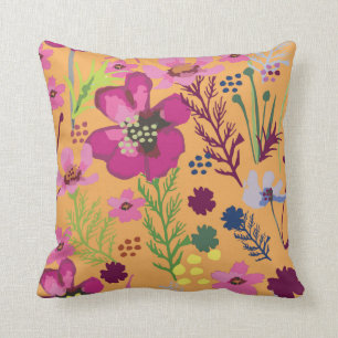 Cosmos / Flower / African Floral / Shweshwe Cushion