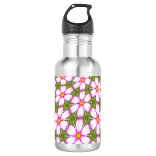 Cosmos Flowers Pattern 532 Ml Water Bottle
