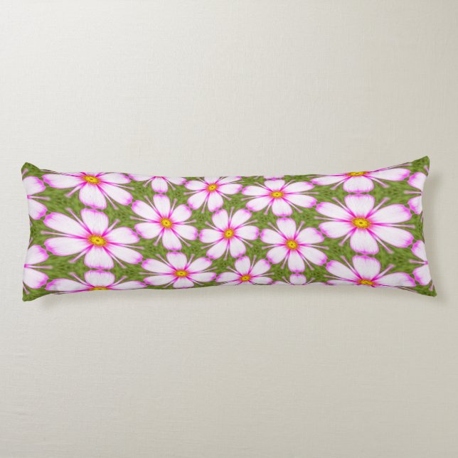 Cosmos Flowers Pattern Body Cushion (Back)
