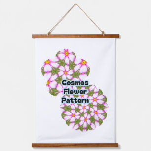 Cosmos Flowers Pattern Hanging Tapestry