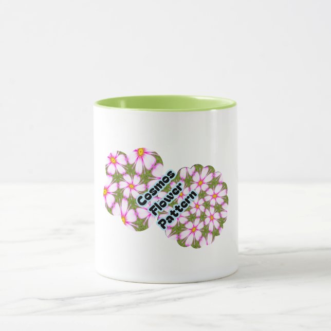 Cosmos Flowers Pattern Mug (Center)