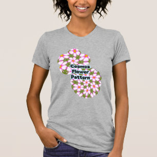 Cosmos Flowers Pattern T-Shirt