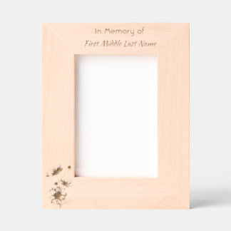 Cosmos Garden Flowers Memorial Keepsake Etched Frames