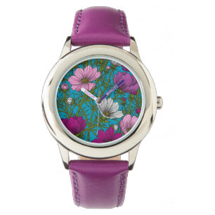 Cosmos mix on blue watch