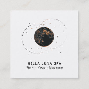 *~* Cosmos Moon Stars Universe Lunar Shaman Square Business Card