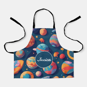Cosmos Mosaic Colourful Personalised Pattern Apron