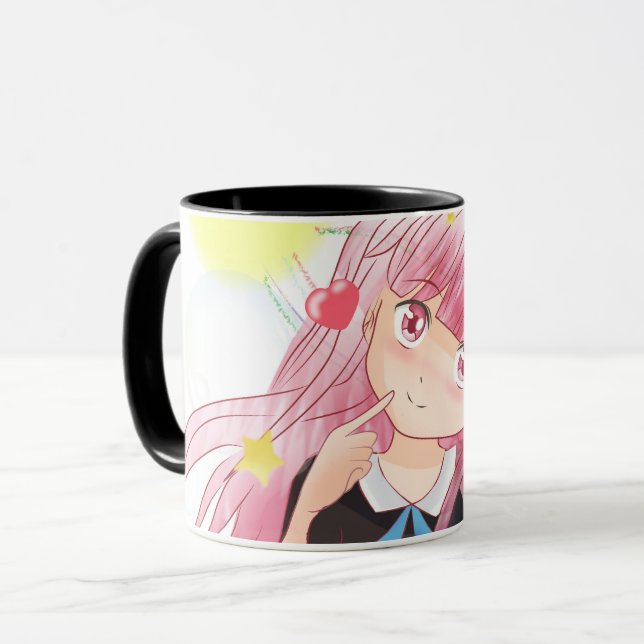 Cosmos Mug (Black Interior) (Front Left)