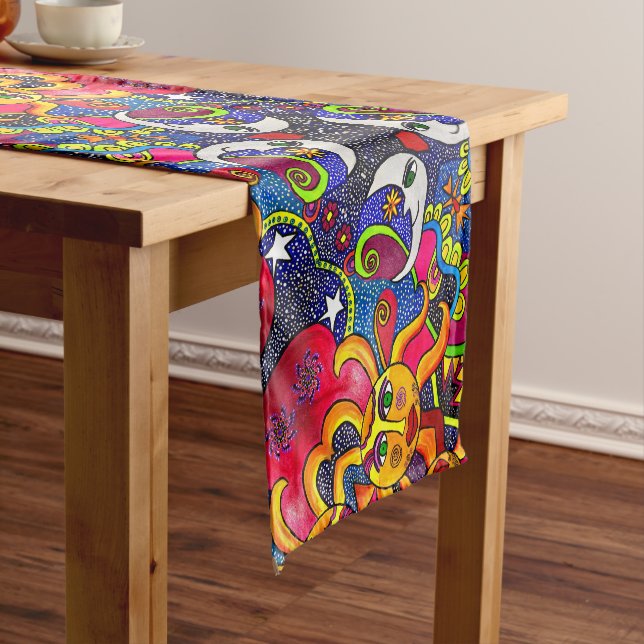 Cosmos Pattern Table Runner (In Situ)