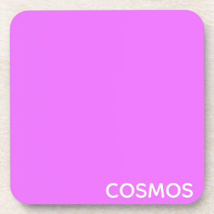 Cosmos purple colour name coaster