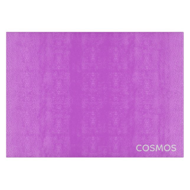 Cosmos purple colour name cutting board (Front)