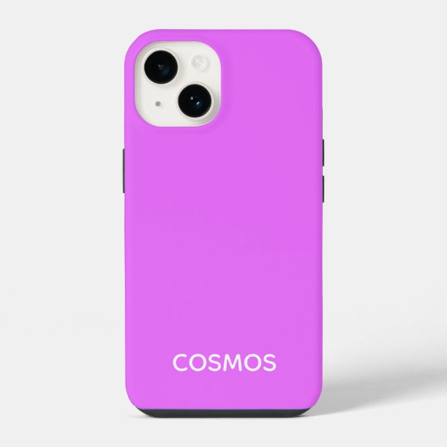 Cosmos purple colour name iPhone case (Back)