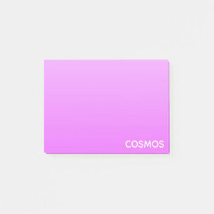 Cosmos purple colour name post-it notes