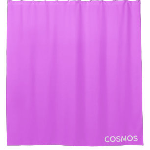 Cosmos purple colour name shower curtain