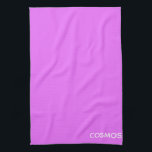 Cosmos purple colour name tea towel<br><div class="desc">Cosmos purple colour name</div>