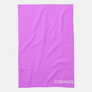 Cosmos purple colour name tea towel