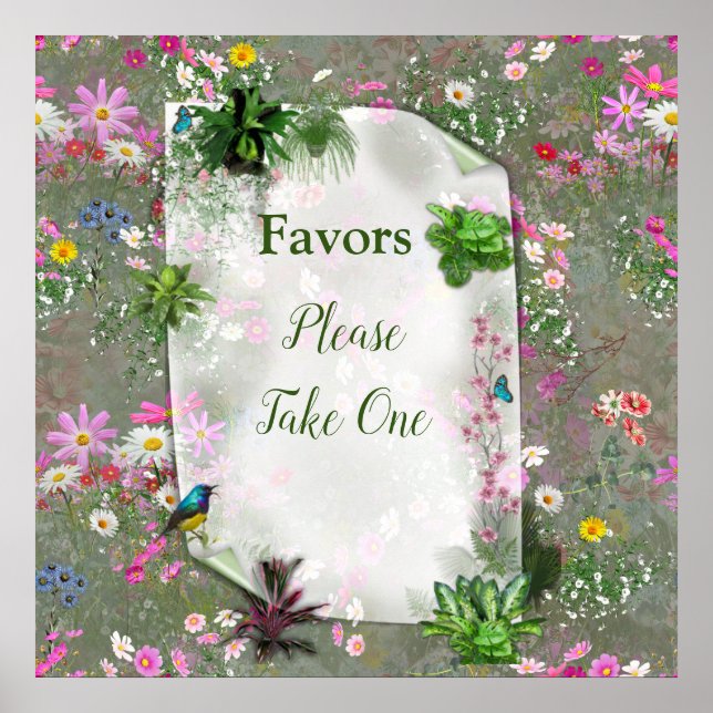 Cosmos Wilderness Wild-Flowers Poster (Front)