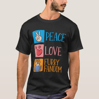 Cosplay He Furries Fursona Furry Fandom T-Shirt