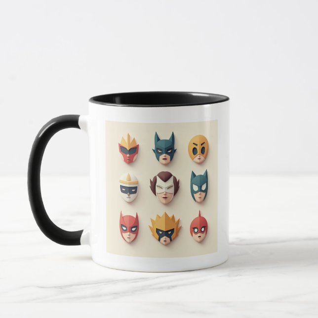 Cosplay Mask Design Mug (Left)