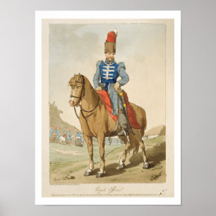 Cossack Officer, etched by the artist, published 1 Poster