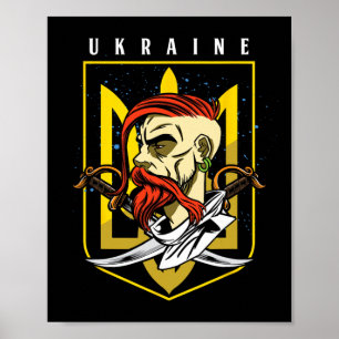 Cossack Ukrainian Kiev Homeland Country State Odes Poster