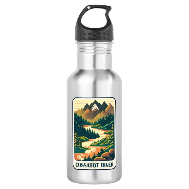 Cossatot River Arkansas Colours 532 Ml Water Bottle (Front)