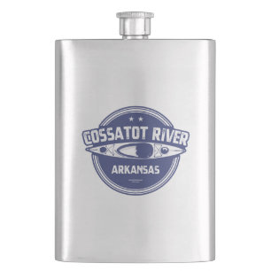 Cossatot River Arkansas Kayaking Hip Flask