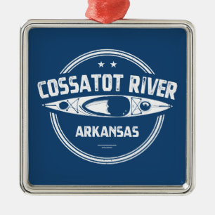 Cossatot River Arkansas Kayaking Metal Ornament