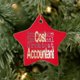 Cost Accountant Extraordinaire Ceramic Ornament