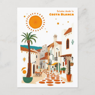 Costa blanca Spain holiday mediterranean Postcard