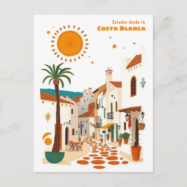 Costa blanca Spain holiday mediterranean Postcard (Front)