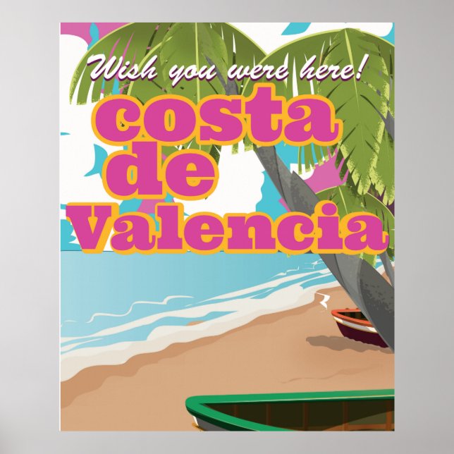 Costa Blanca vintage travel poster (Front)