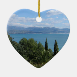 Costa del Cilento double-sided custom ornament