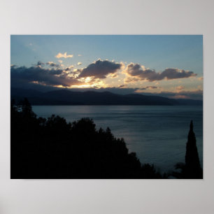 Costa del Cilento Sunrise custom poster