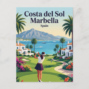 Costa del Sol Marbella Spain Postcard