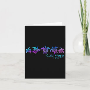 Costa Maya Beach Design _ Tribal Turtle Gift  Card