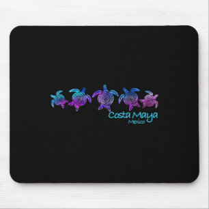 Costa Maya Beach Design _ Tribal Turtle Gift Mouse Pad